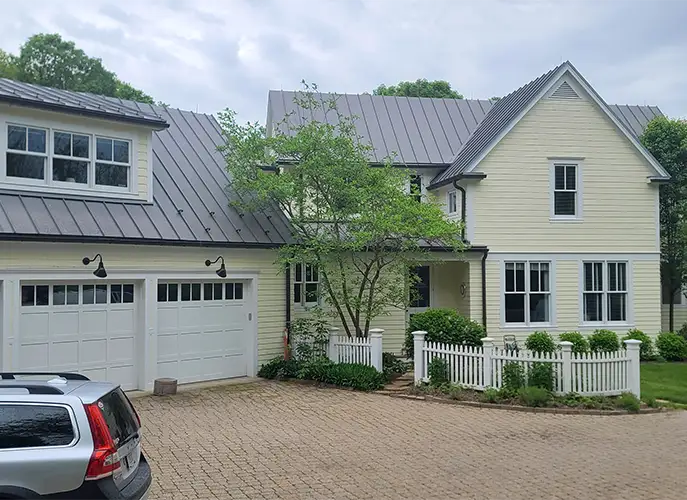 recently painted house